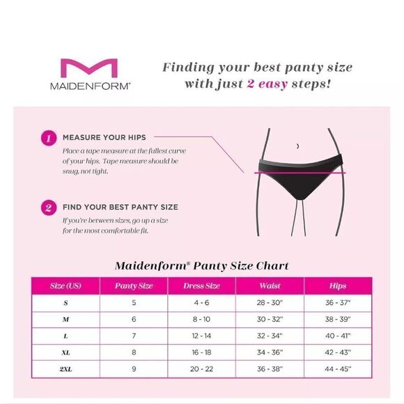 NWT Maidenform 2XL High Leg Thong Underwear DM2318 - Picture 6 of 6